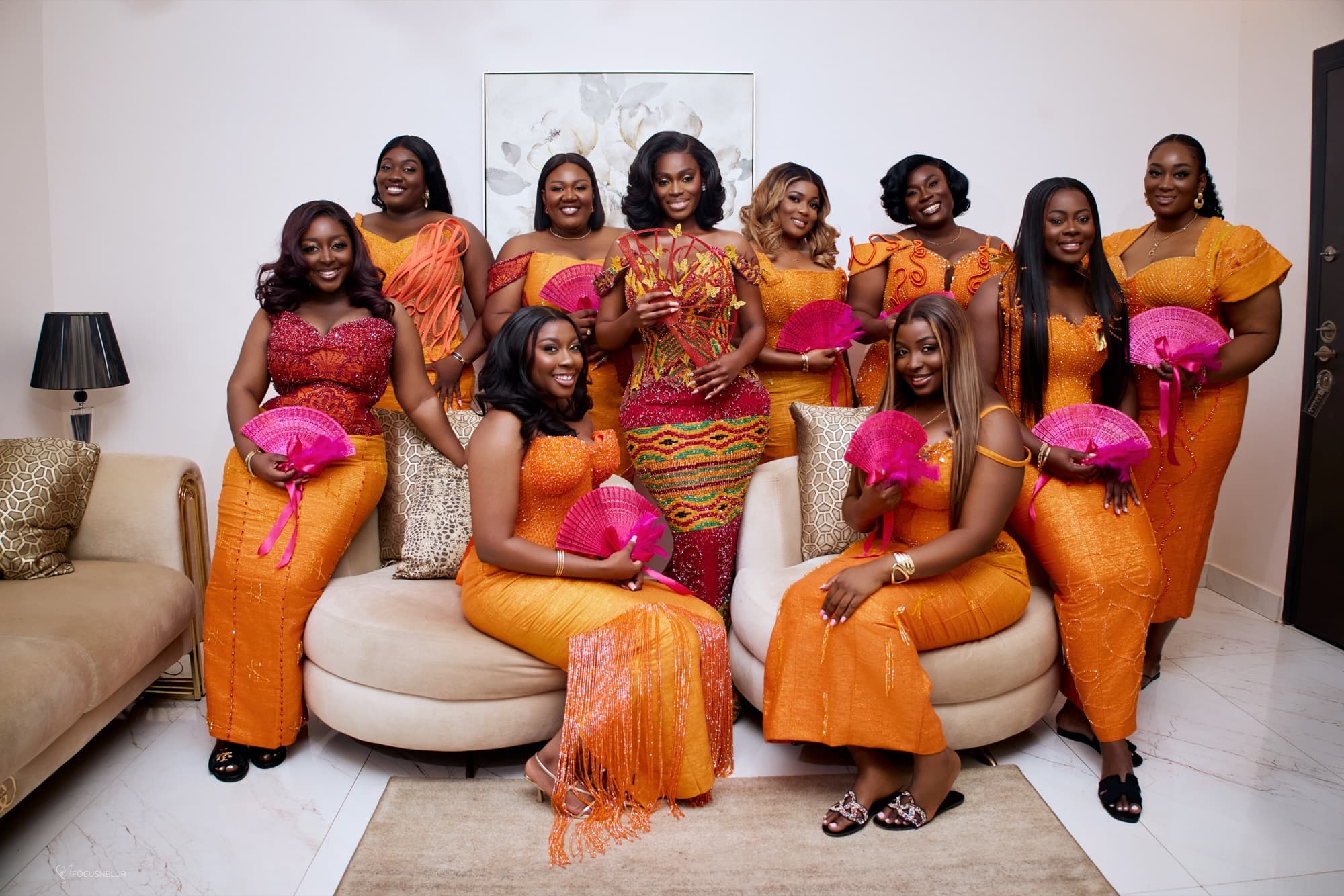 The bridal party